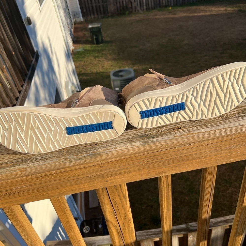 Birkenstock Tan Suede Ankle Booties - Picture 6 of 8